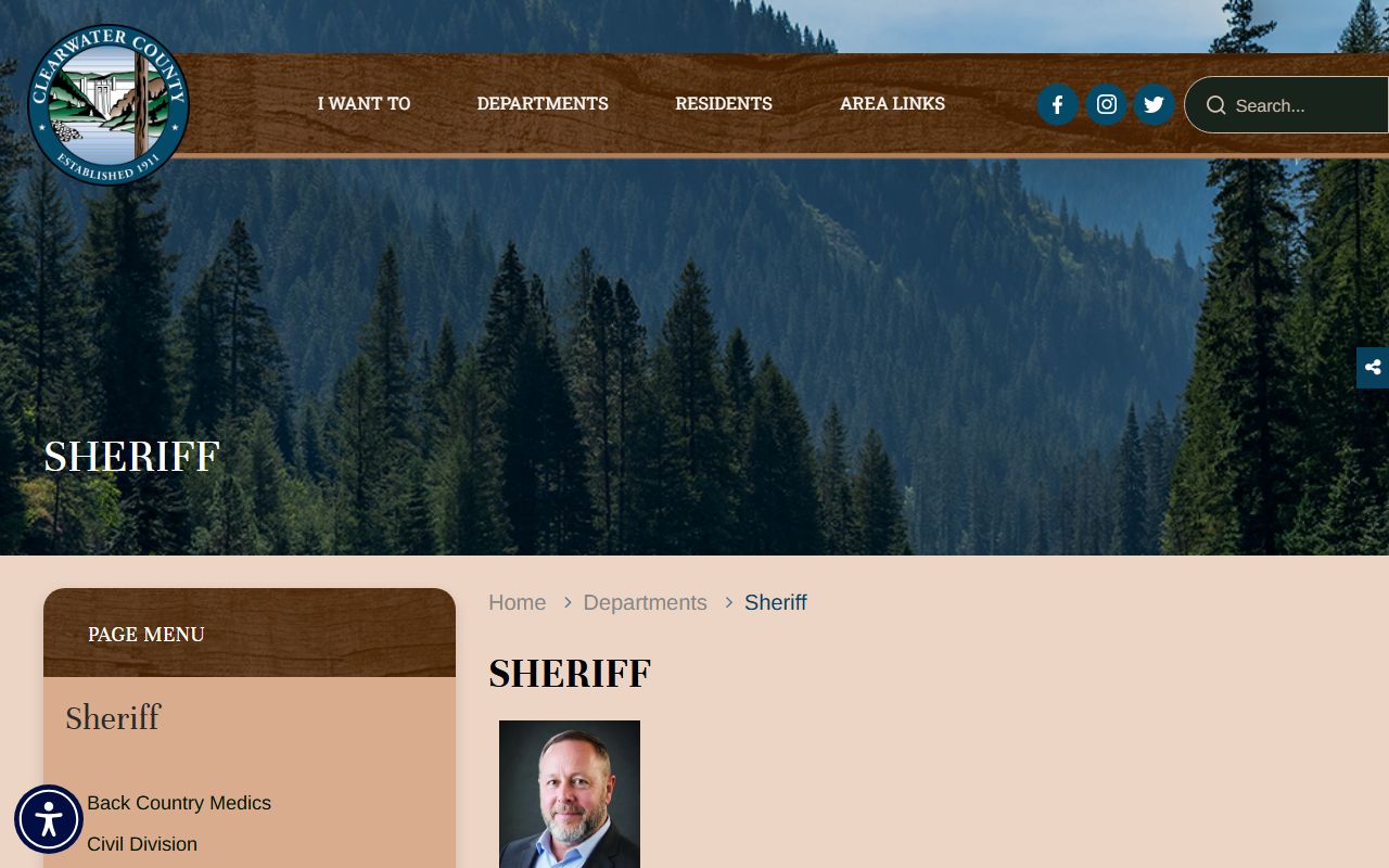Clearwater County criminal court records sheriff custody and law enforcement source