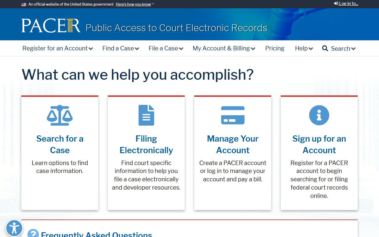 Clearwater County district court records PACER federal docket source