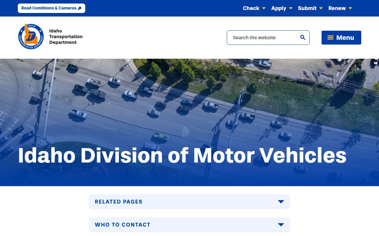 Clearwater County traffic court records Idaho Transportation Department driver record source